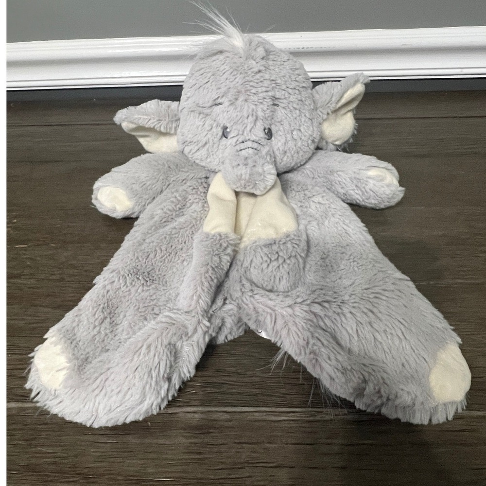Baby Ganz Emerson Elephant Flat-A-Pat Lovey 17" Security Blanket‎ Plush